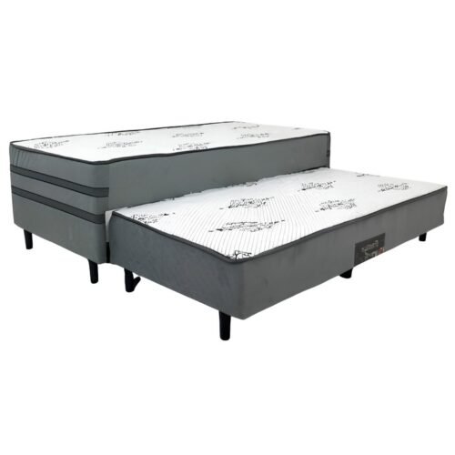 Cama Box Solteiro com Auxiliar Prestige com Pillow Top D28 - ECOTEC