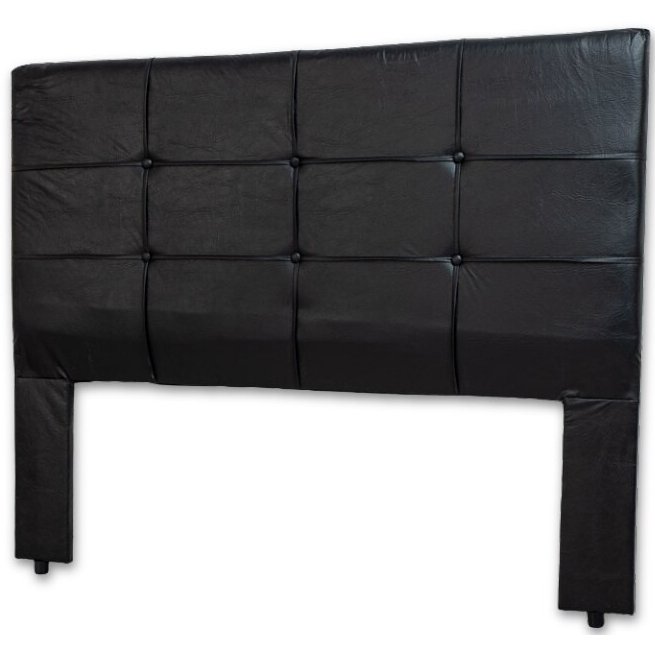 Cabeceira Casal Eslovenia Corino Preto - R.A ESTOFADOS - Imagem 3