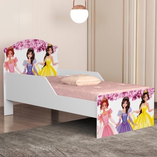 Mini Cama Juvenil Lívia (Menina) Trio Princesas 404119 - MADEC MÓVEIS