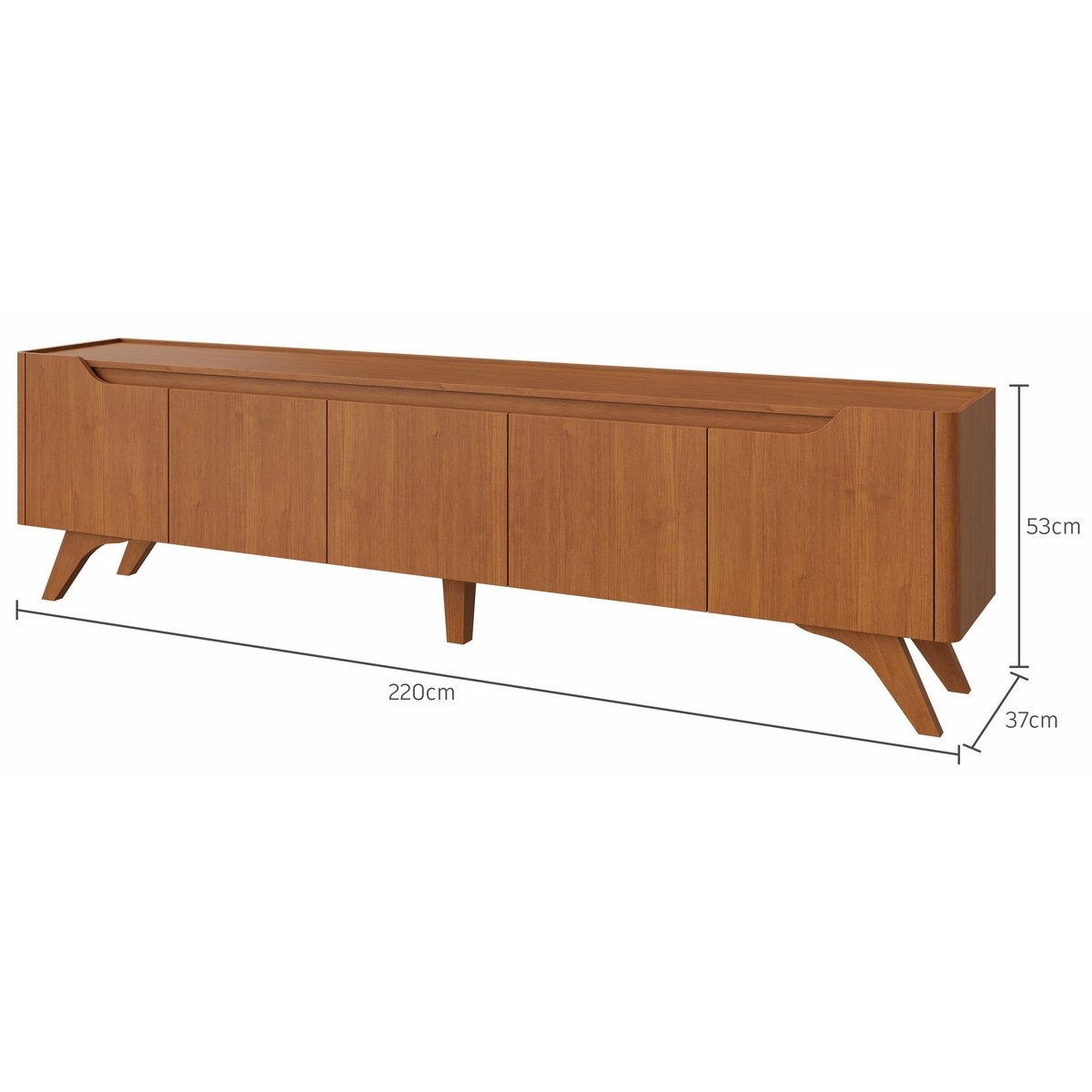Rack até 75" Atenas 2.2 Naturale - MAVAULAR - Imagem 6