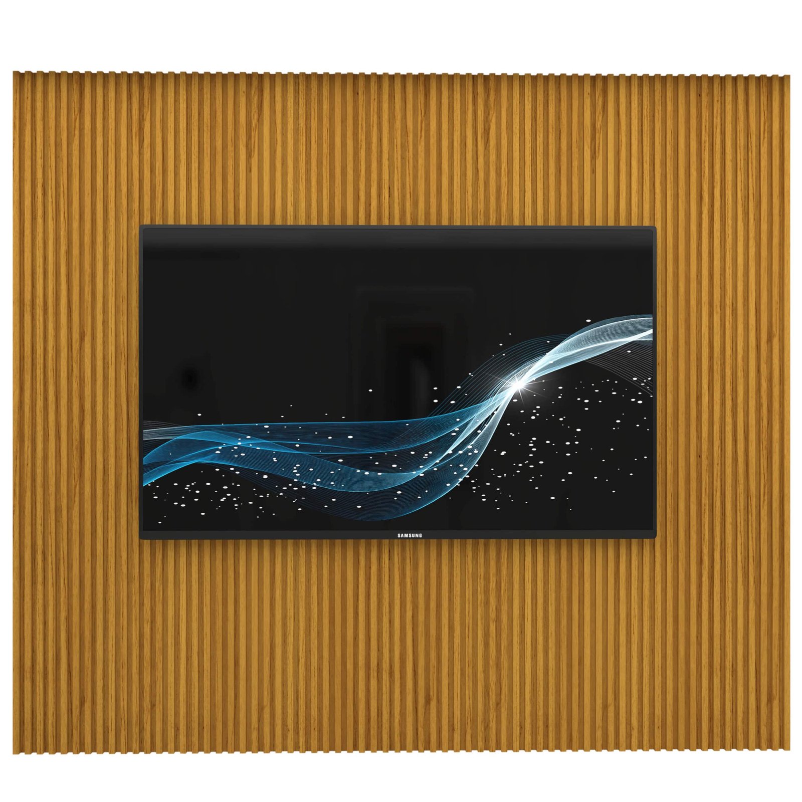Painel até 85" Supremo Ripado 218 Naturale - GELIUS - Imagem 6