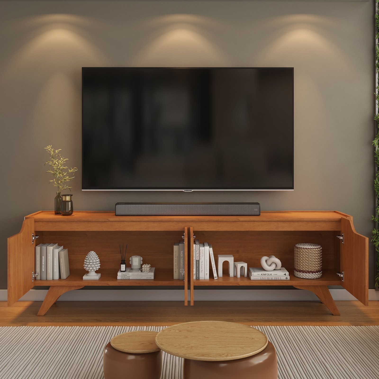 Rack até 75" Atenas 1.8 Naturale - MAVAULAR - Imagem 2