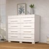 Cômoda 8 Gavetas Nalu Branco - ACP MÓVEIS