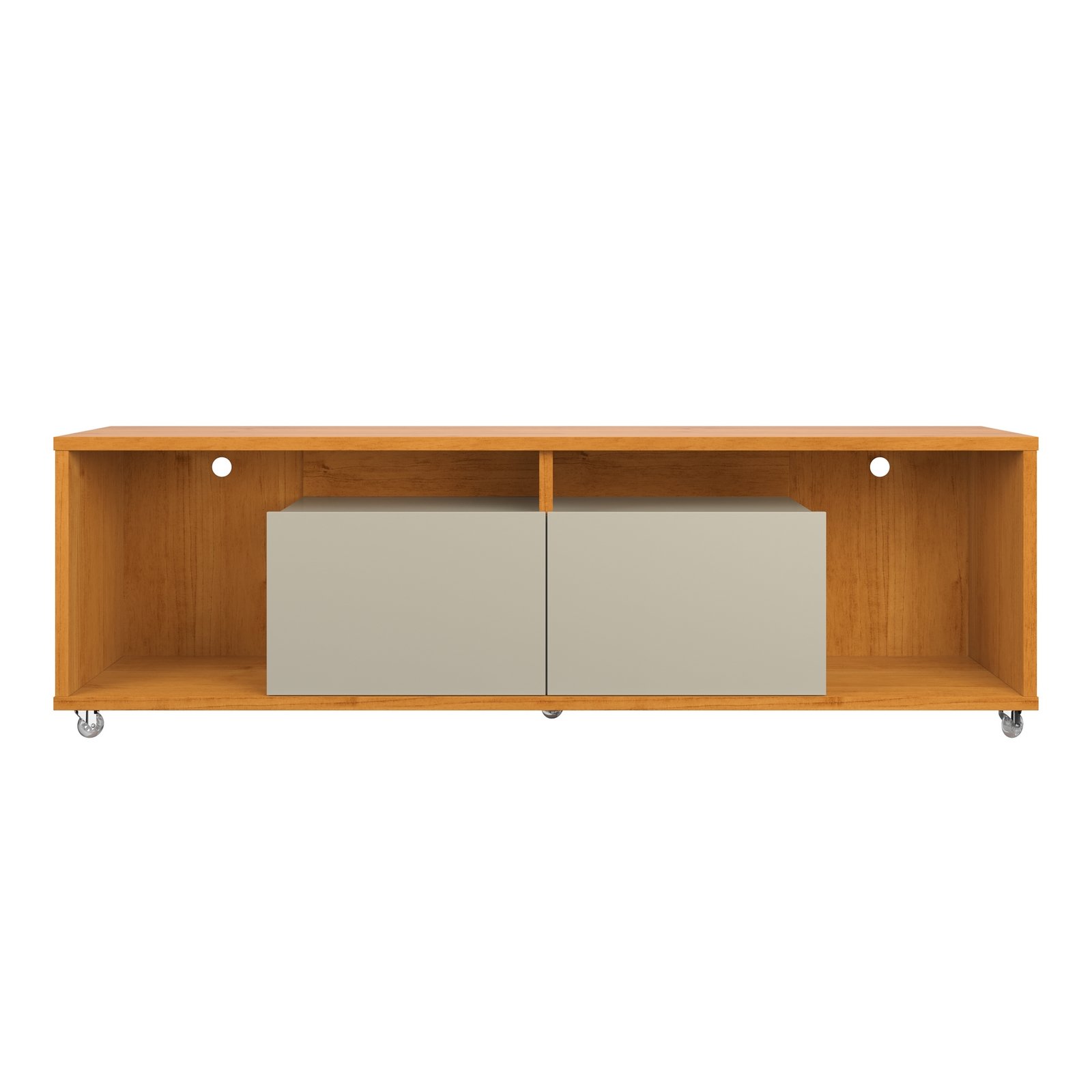 Rack até 75" Move 1.8 Cinamomo/Off White - PATRIMAR - Imagem 4