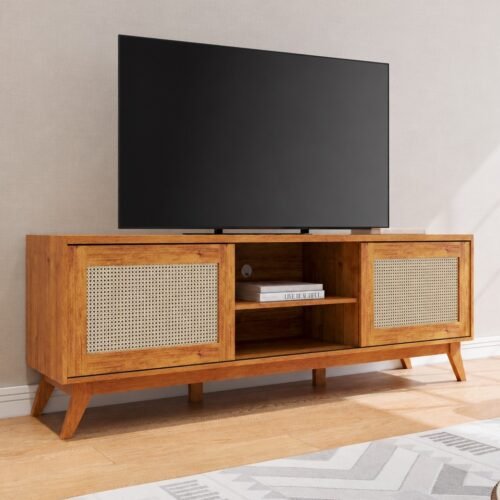 Rack até 75" One/Tesla Mel - VIERO MÓVEIS