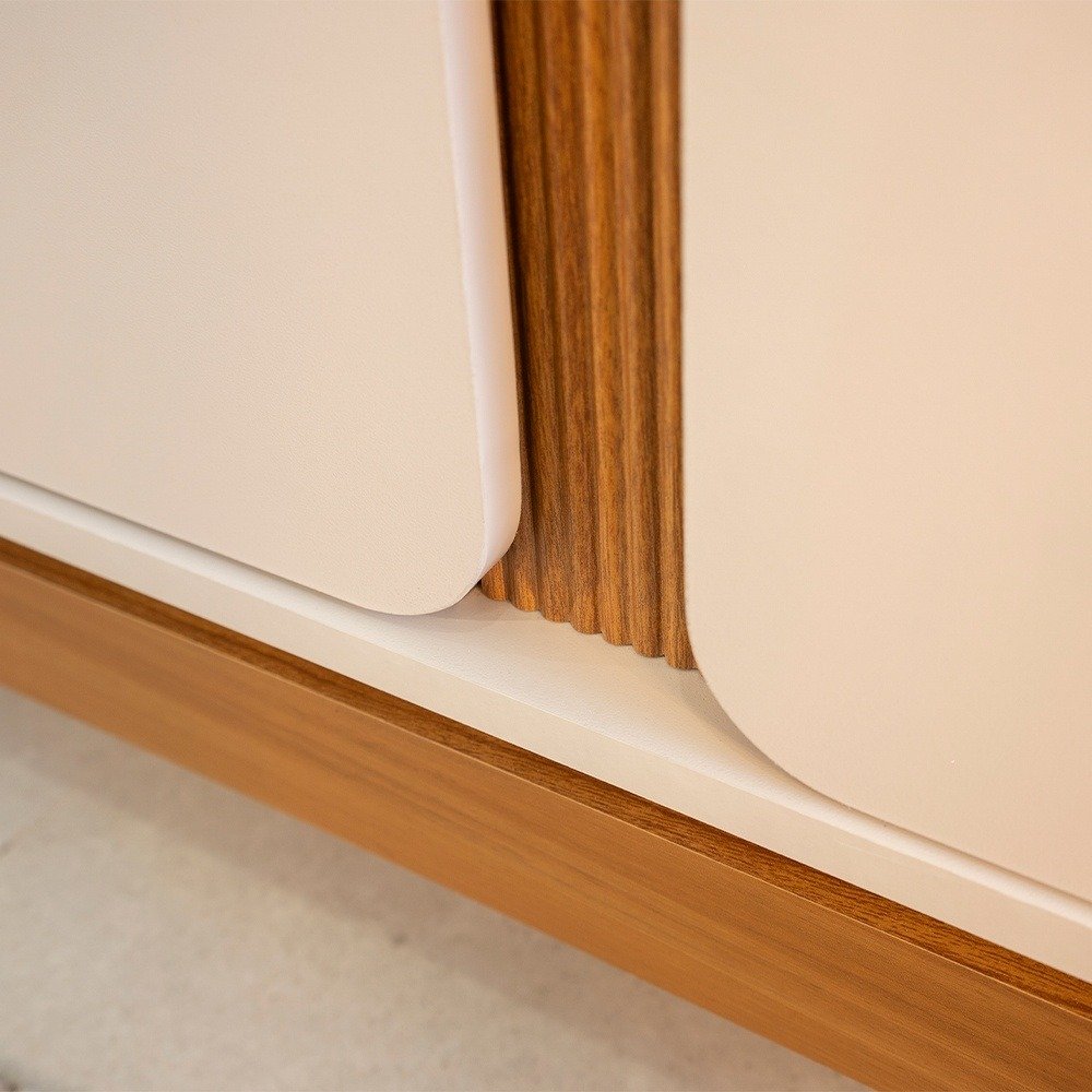 Rack ate 70" Istambul Nature/Off White - LINEA BRASIL - Imagem 4