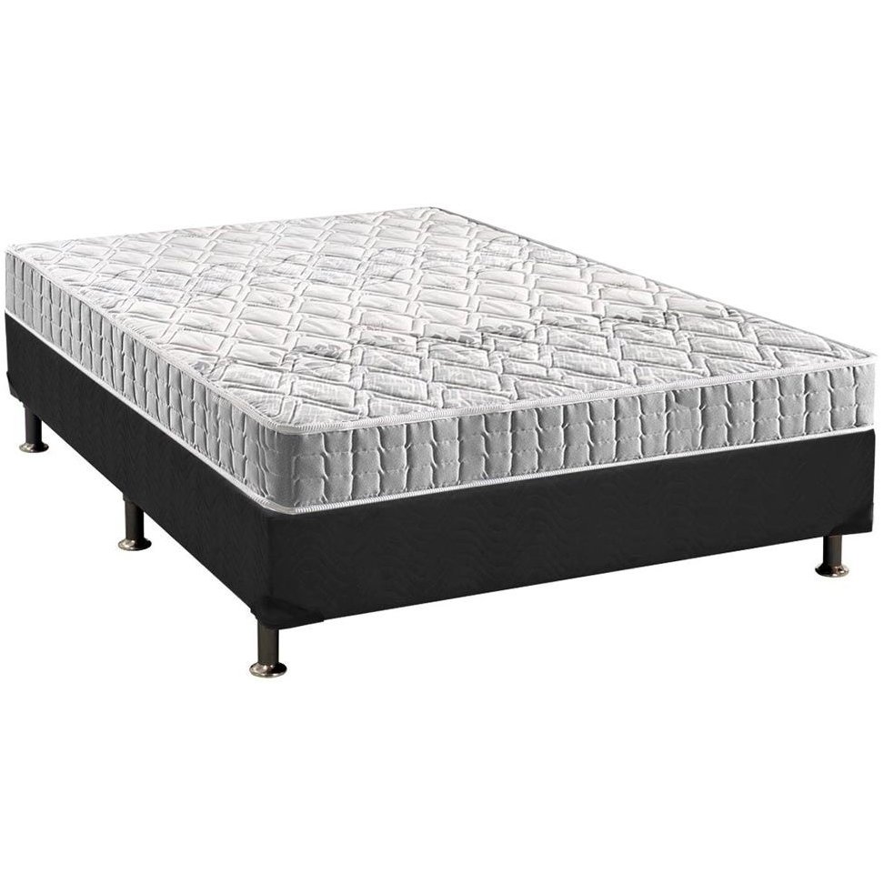 Colchão Casal Orthosono 18 cm D33 + Base Simples Corino Preto – ANJOS + BIOSTAR - Imagem 2