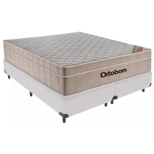 Alternative view of Colchão Queen Airtech Springpocket 25 cm D26 Molas Ensacadas + Base Simples Corino Branco – ORTOBOM + BIOSTAR