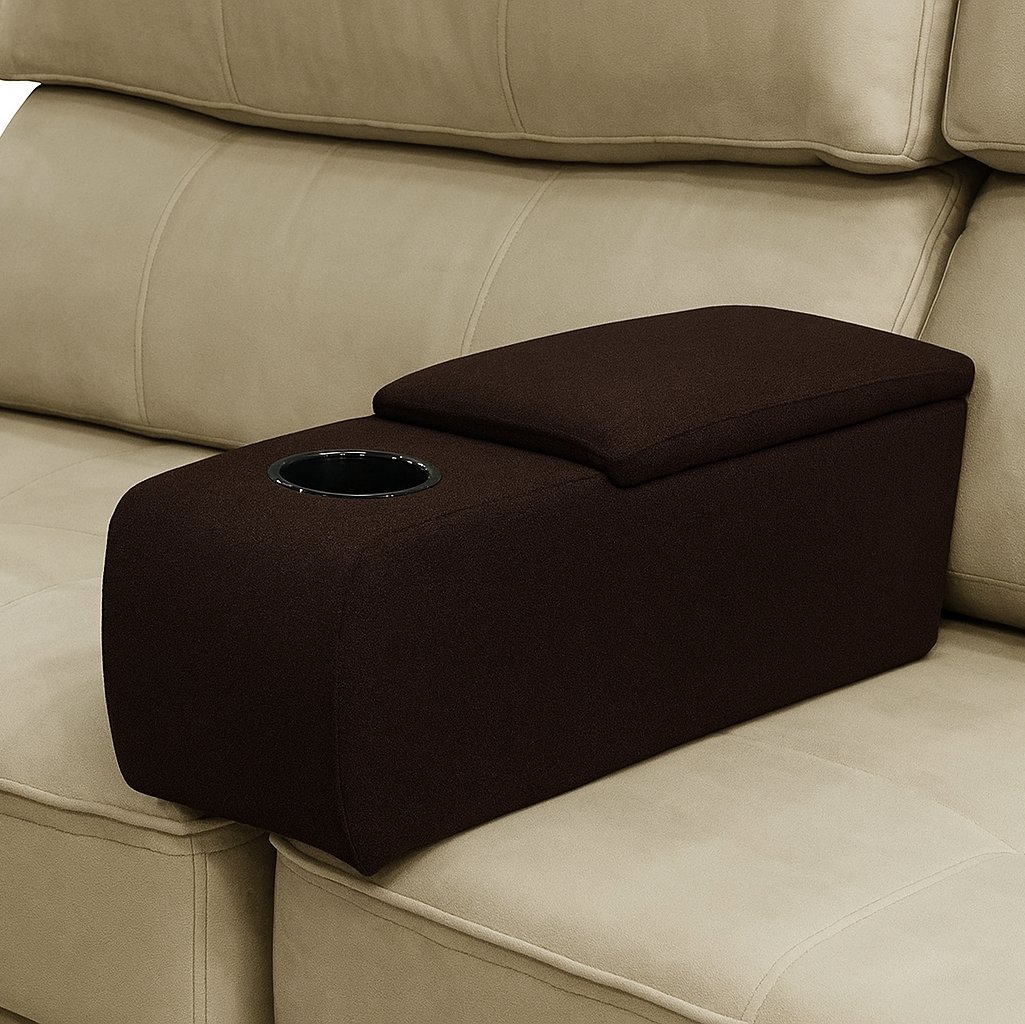 Lego Console Universal Para Sofa Corino Marrom Solar Moveis
