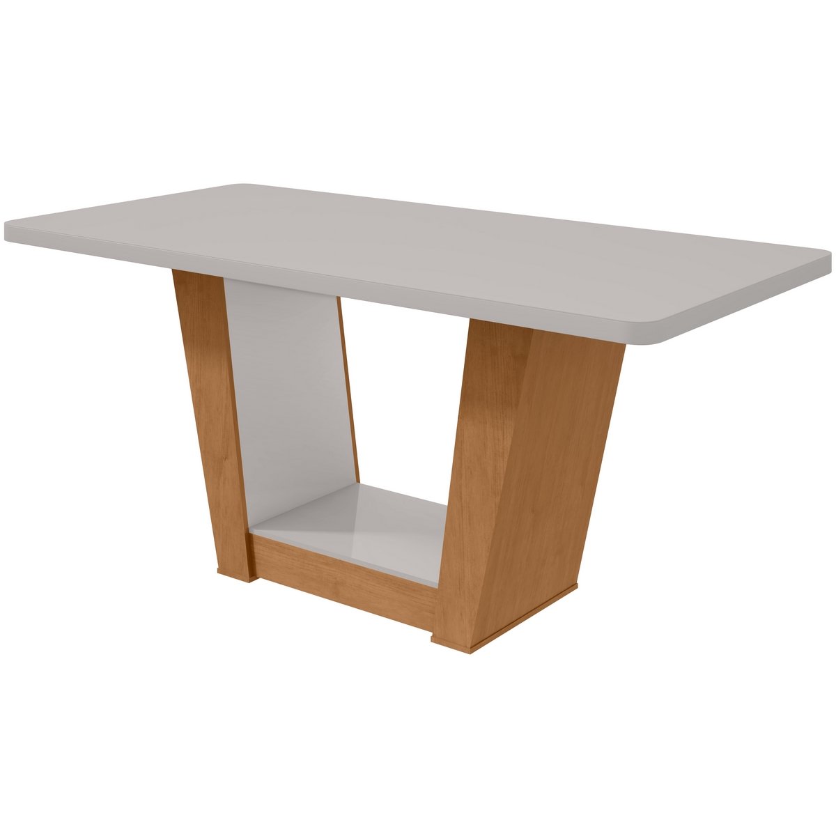 Mesa Apogeu (Tampo Maxi) 170 Amêndoa Clean/Off White - LOPAS - Imagem 5