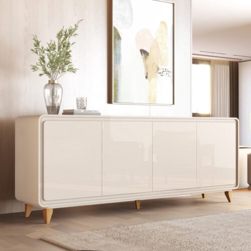 Buffet 4 Portas Liv Off White – EDN MÓVEIS