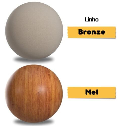 Alternative view of Mesa Tókio/Teka 120 Mel/Blonde/Off White com 4 Cadeiras Sol Linho Bronze – VIERO MÓVEIS