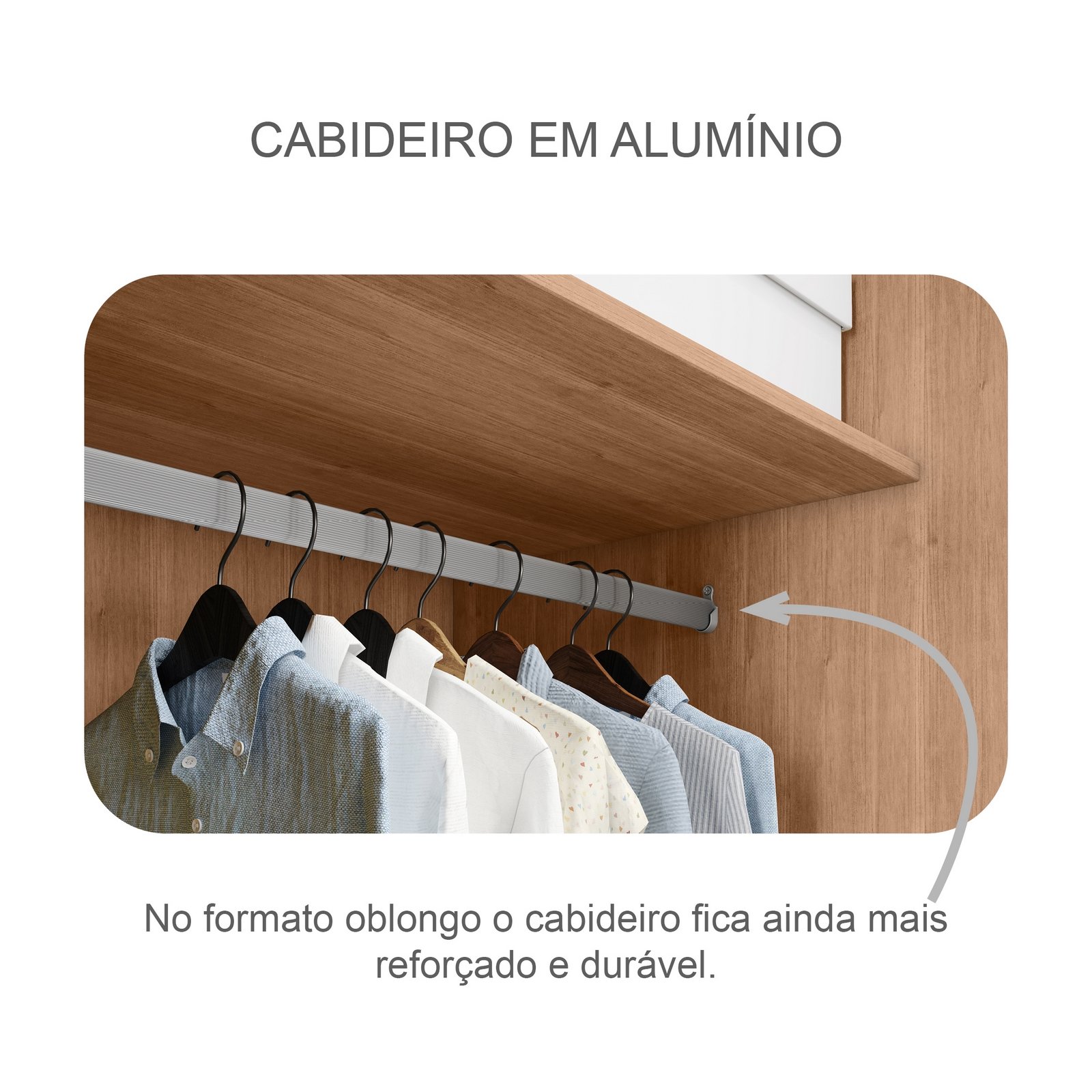 Guarda-Roupa 6 Portas Royal 2,388 m Cumaru/Fendi - NOVO HORIZONTE - Imagem 3