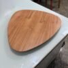 Prato Giratório Orgânico 45 cm Amadeirado – DELINE DECOR