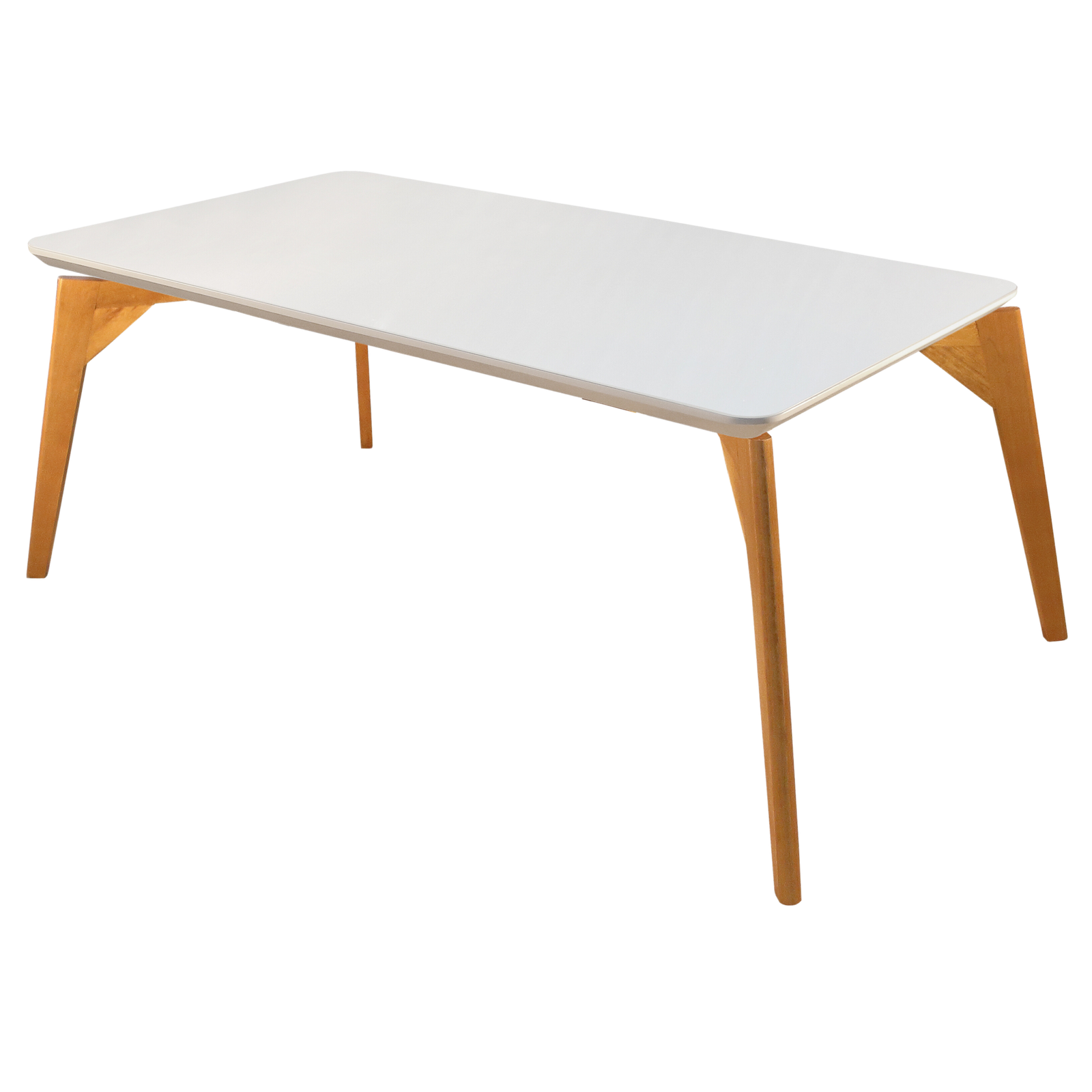 Mesa Tiradentes 120 Imbuia Natural/Vidro Off White - MARKA MÓVEIS - Imagem 2