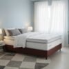 Colchão Casal New Freedom 32 cm D33 Molas Ensacadas + Base Simples Corino Marrom – ORTOBOM + BIOSTAR