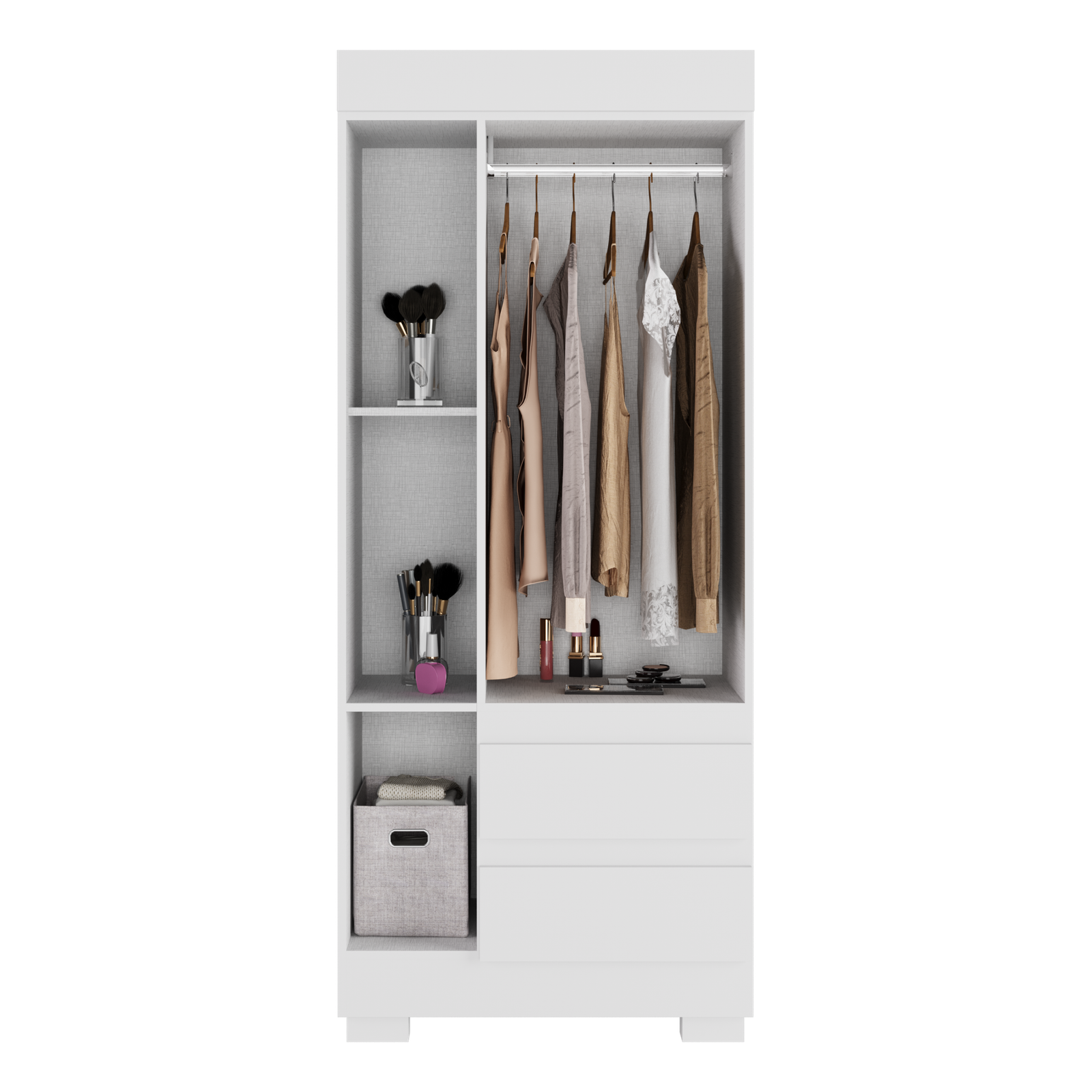 Guarda-Roupa 3 Portas Maya 0,753 m Branco - ACP MÓVEIS - Imagem 2