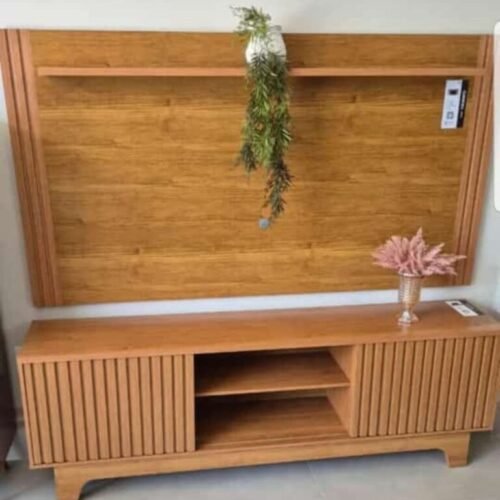 Alternative view of Painel + Rack até 70″ Trunfo Cinamomo – JCM MOVELARIA