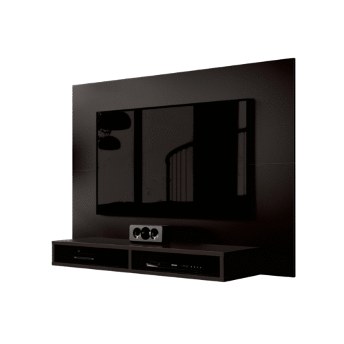 Alternative view of Painel até 43" Fox New Preto - EDN MÓVEIS
