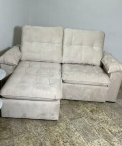 Sofá Retrátil e Reclinável Imperial 2,30 m Bege - IMPÉRIO ESTOFADOS (PROMOÇÃO - LEVE AVARIA)