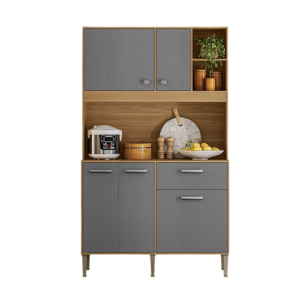 Kit Cozinha Liv 1,20 m Freijó/Gris - KIT'S PARANÁ - Imagem 6