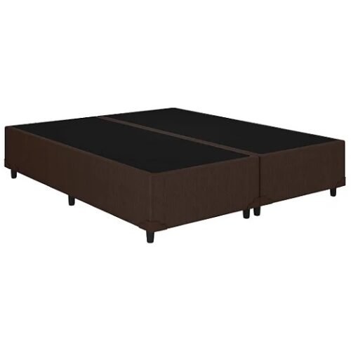 Base Box Queen Simples Corino Marrom - BIOSTAR