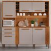 Kit de Cozinha Catar 2,00 m Cinamomo/Off White - SALLETO