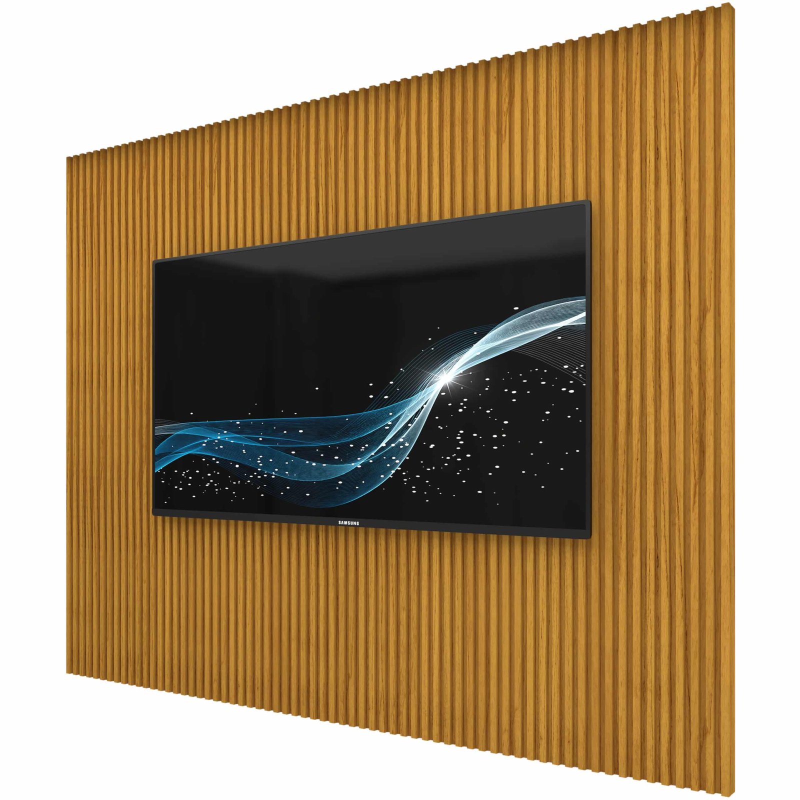 Painel até 85" Supremo Ripado 218 Naturale - GELIUS - Imagem 5