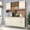 Kit Cozinha Alice/Laura C303 1,62 m Manchester/Champagne - FELLICCI