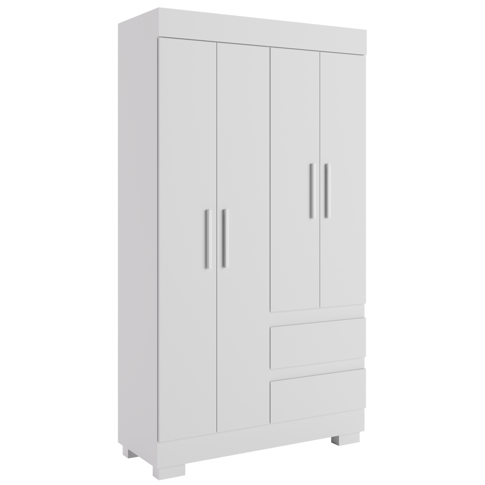 Guarda-Roupa 4 Portas Maya 0,998 m Branco - ACP MÓVEIS - Imagem 2