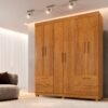 Guarda-Roupa 6 Portas Flórida 1,55 m Cinamomo - GRUPO UAI