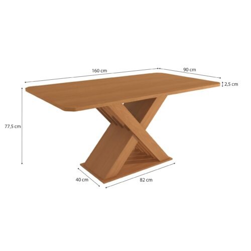 Alternative view of Mesa Graviola BA29 160 (S/Vidro) Canela – KAPPESBERG
