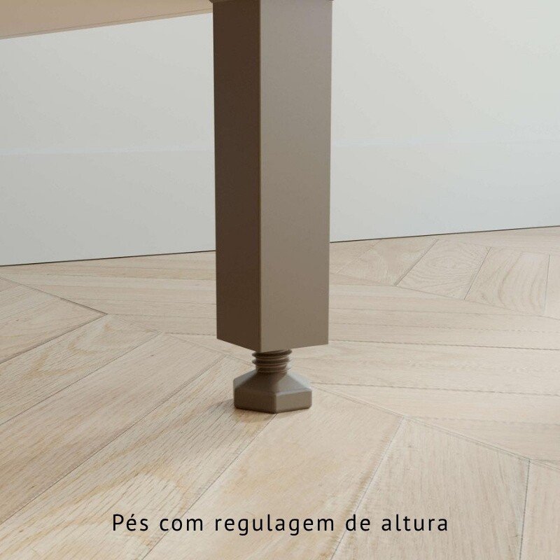 Balcão de Cozinha 0,80m Flórida Cinamomo/Off - Sallêto - Imagem 6