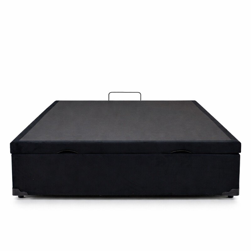 Colchão Casal Ortopédico Classic Supreme Lestespuma + Base Box Baú Casal Confort Sued Preto Blindado Issacar - 138x188x64 - Imagem 10