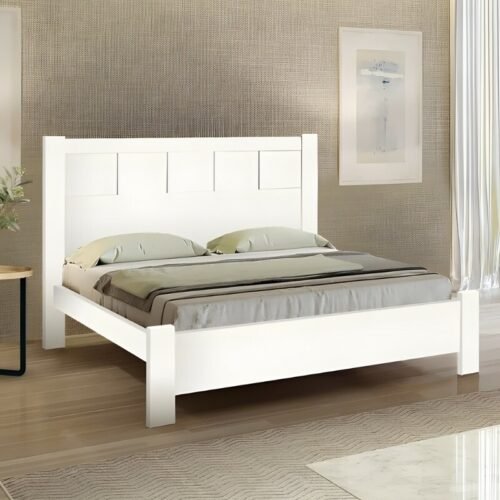 Cama Casal Primícia Branco 1,53m 100% MDF - D Doro