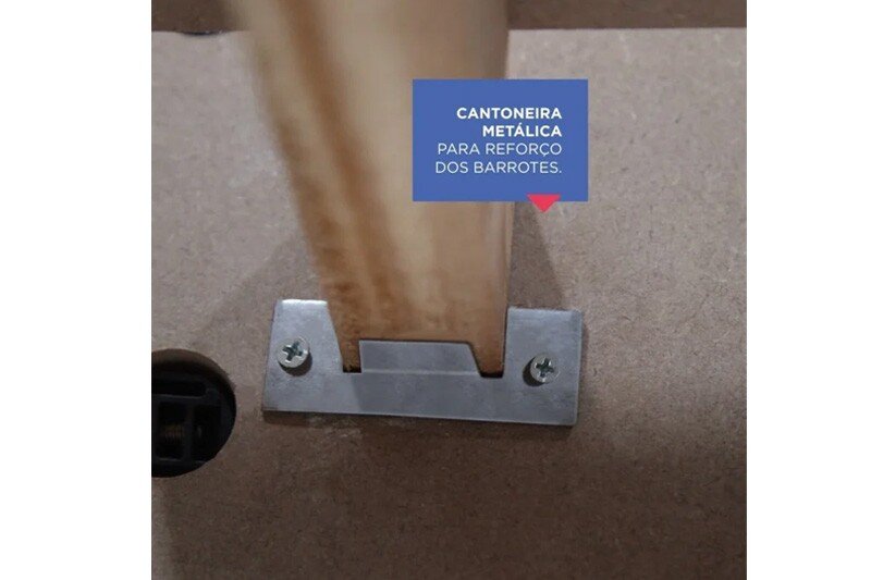 Cama Solteiro Milênio Cinamamo Cabeceira com Baú + Cama Auxiliar Box Plus Cinamamo 2 Gavetas - D Doro - Imagem 3