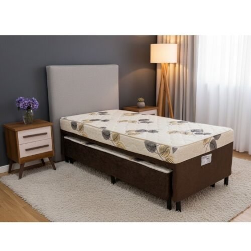 Alternative view of Unibox Solteiro Sonho Bom Marrom + Cama Auxiliar Nosso Sonho - 88x188x60 cm