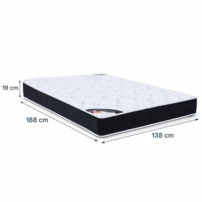 Colchão Casal Ortopédico Classic Supreme Lestespuma + Base Box Baú Casal Confort Sued Preto Blindado Issacar - 138x188x64 - Imagem 7