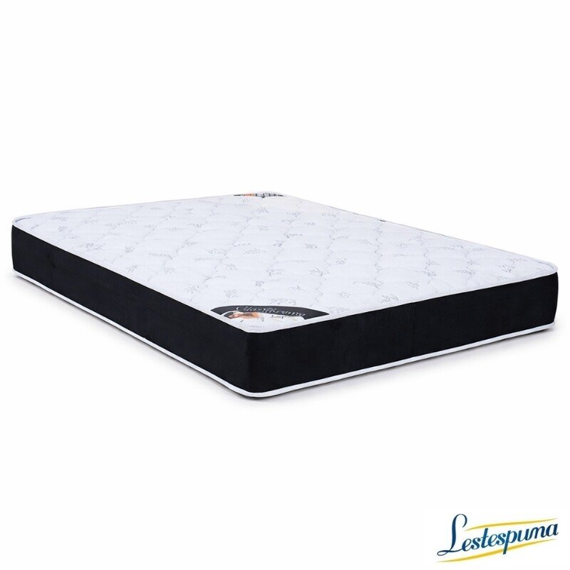 Colchão Casal Ortopédico Classic Supreme Lestespuma + Base Box Baú Casal Confort Sued Preto Blindado Issacar - 138x188x64 - Imagem 13