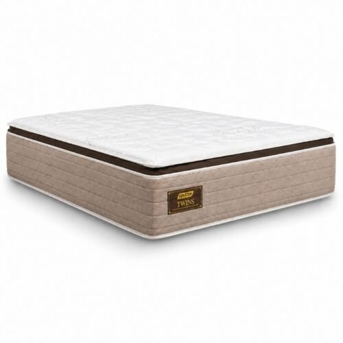 Colchão Casal Molas Ensacadas BlueWave Twins Gazin 138x188x34 cm | Suporta até 290kg