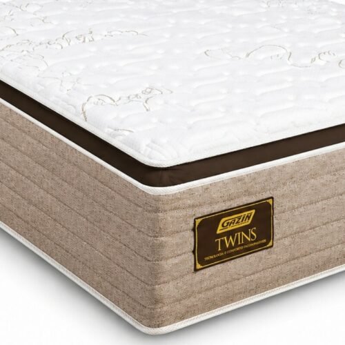 Alternative view of Colchão Casal Molas Ensacadas BlueWave Twins Gazin 138x188x34 cm | Suporta até 290kg