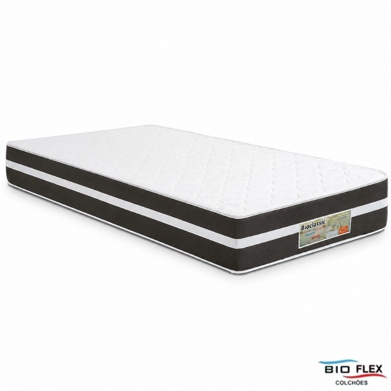 Colchão Solteiro Molas Ensacadas Classic Bioflex 88x188x22 cm - Suporta até 120kg