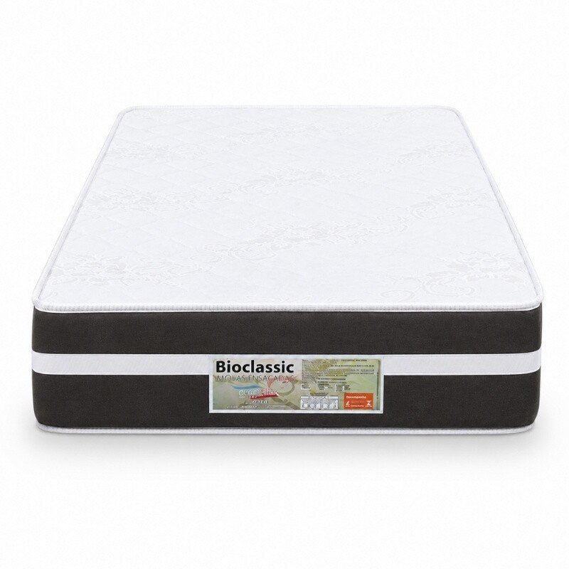 Colchão Solteiro Molas Ensacadas Classic Bioflex 88x188x22 cm - Suporta até 120kg - Imagem 4