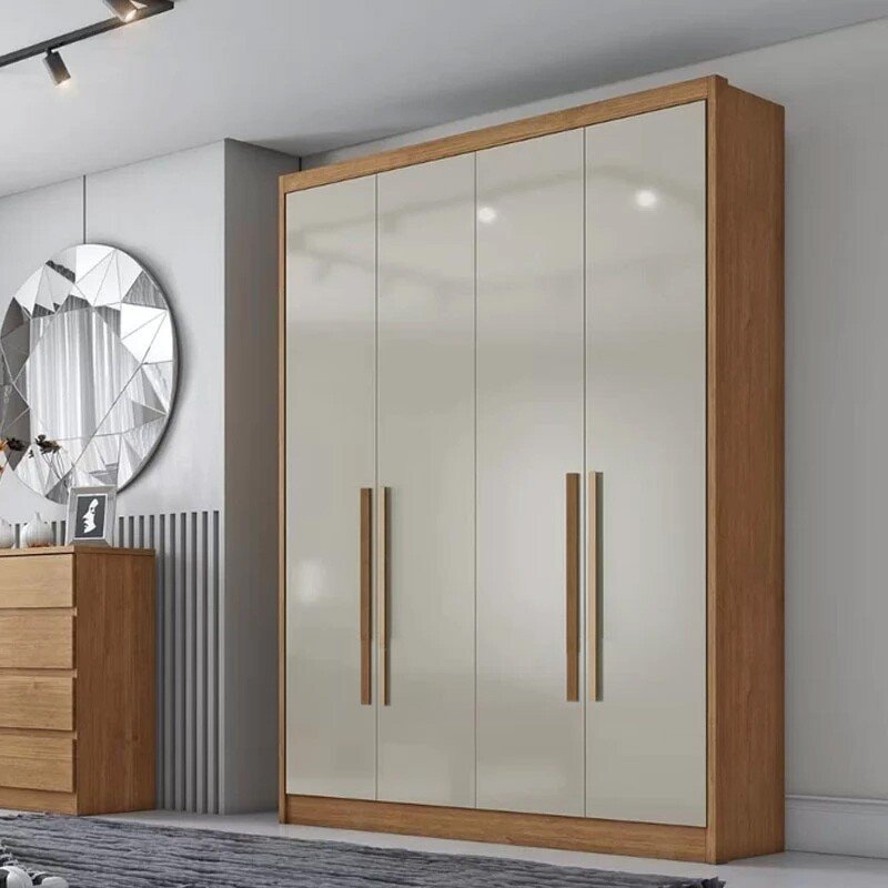 Módulo 1,59m Rizon 4 Portas 3 Gavetas New Cumaru/Fendi - Novo Horizonte