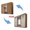 Guarda-roupa Casal 2,73m Sollo Plus Cumaru/Fendi 3 Portas 8 Gavetas 100% MDF com 1 Espelho - Novo Horizonte