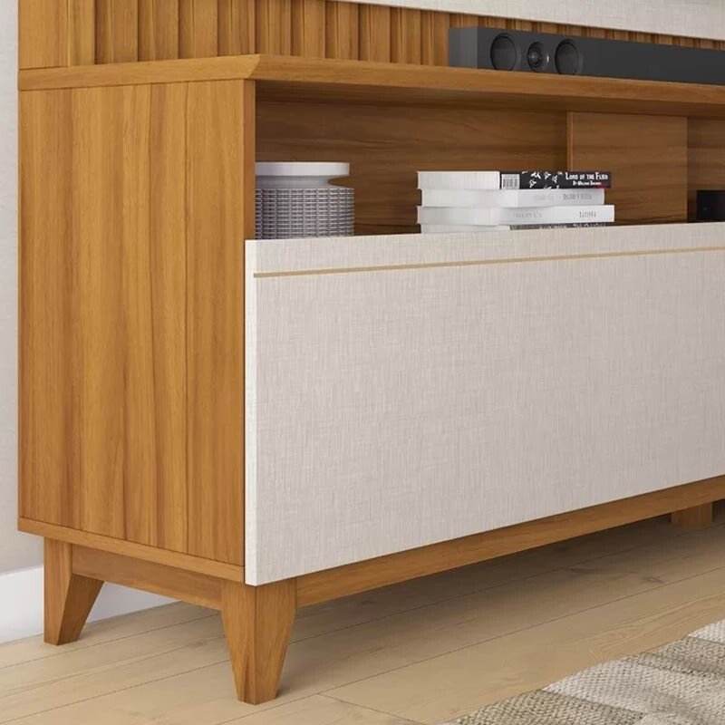 Home 1,83m NT 1340 Freijó/Off com Detalhe Ripado para TV até 65" - Notável - Imagem 5