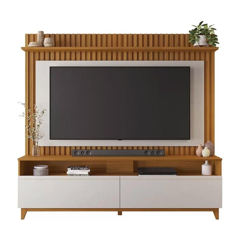 Home 1,83m NT 1340 Freijó/Off com Detalhe Ripado para TV até 65" - Notável - Imagem 6