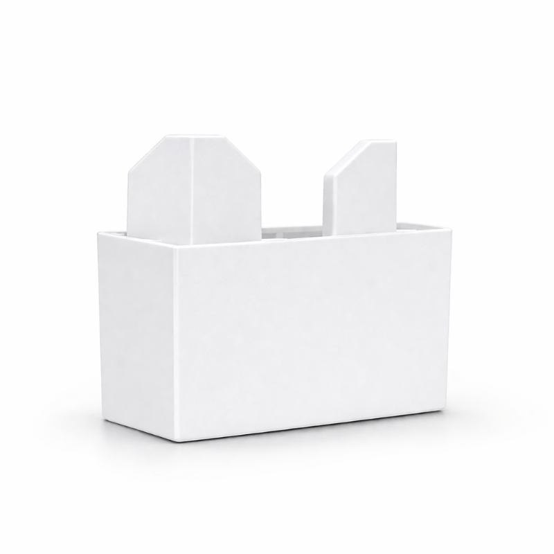 Kit 6 Pés Plástico Branco - Sallêto - Imagem 2
