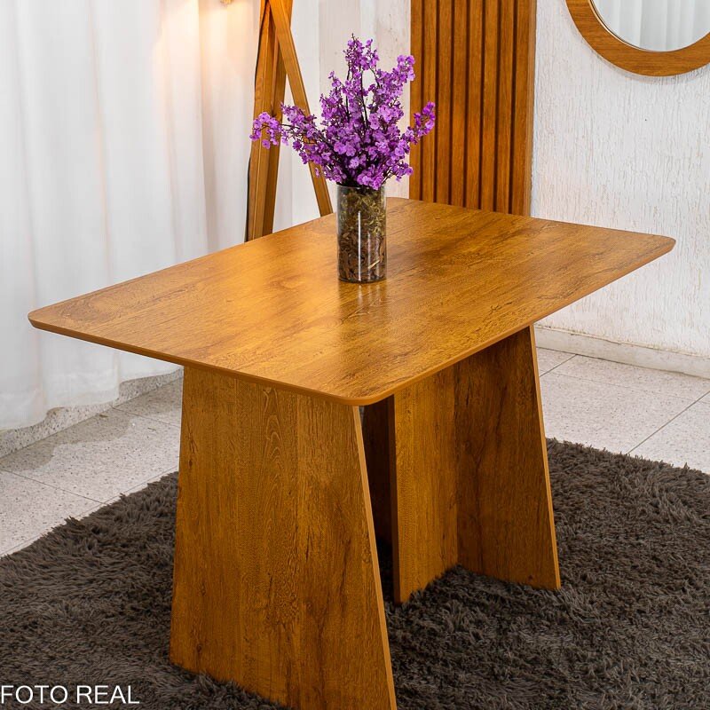Base Mesa de Jantar Londres 120x80 Cinamomo - Cel Móveis - Imagem 3