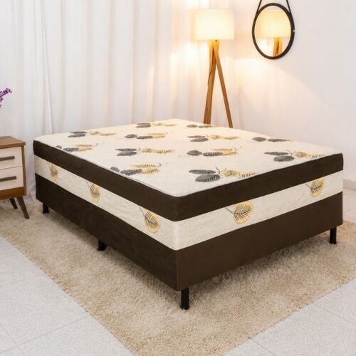 Unibox Casal Ortopédico Marrom Nosso Sonho - 138x188x60 cm